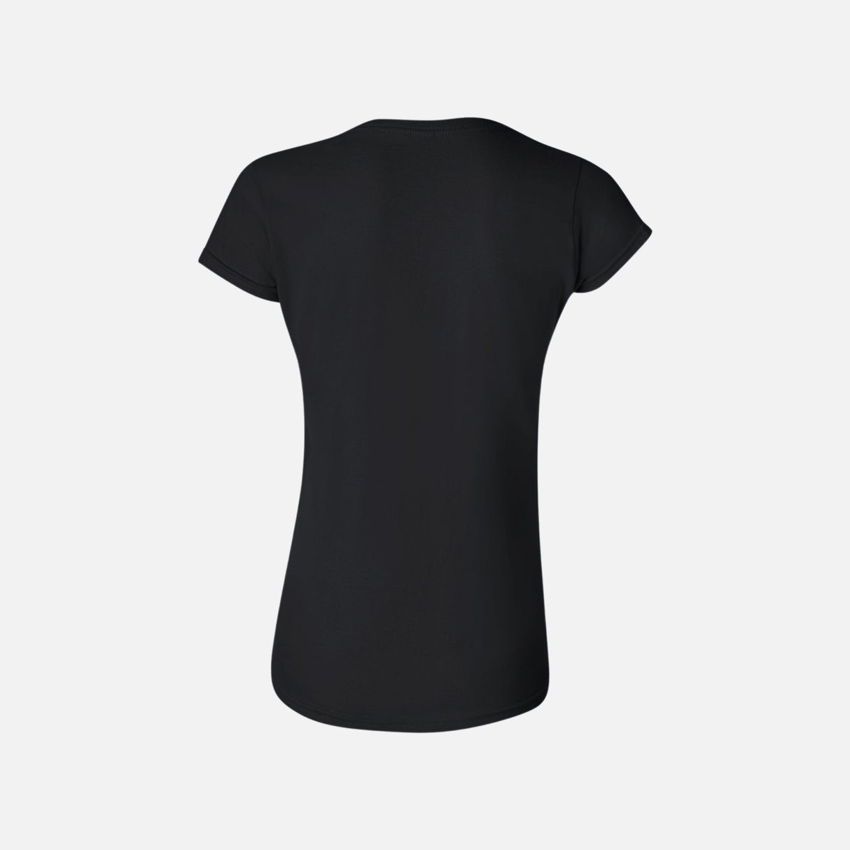 Chandail-manches-courtes-femme-Gildan-64000-noir-derriere