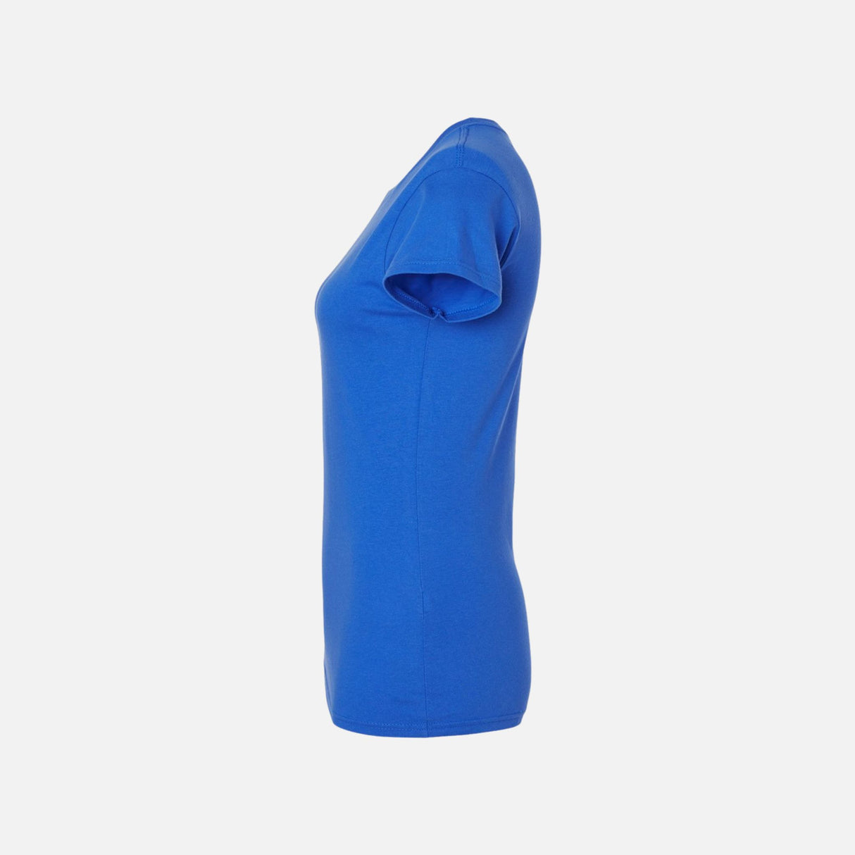 Chandail-manches-courtes-femme-Gildan-64000-royal-coté