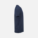 T-shirt bicolore pour homme James Harvest, manches courtes, en marine, tissu doux et confortable.