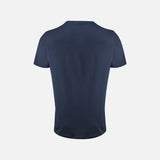 T-shirt bicolore pour homme James Harvest, manches courtes, en tissu marin avec design moderne.