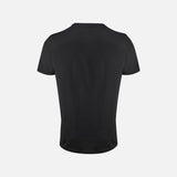T-shirt bicolore pour homme James Harvest, manches courtes, en tissu noir et gris, style décontracté et moderne.