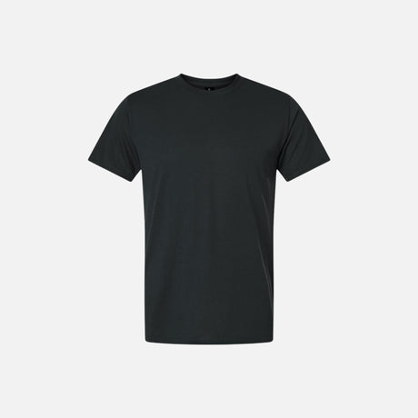 T-shirt à manches courtes unisexe Gildan 42000 noir, vêtement casual en coton pour homme et femme.