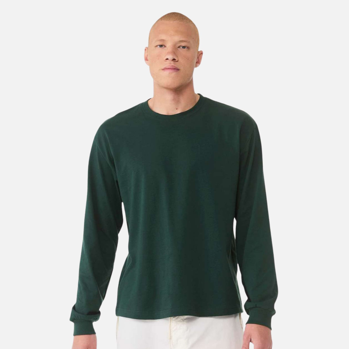 Chandail-manches-longues-Bella-Canvas-S_S-3511-foret-devant-mannequin