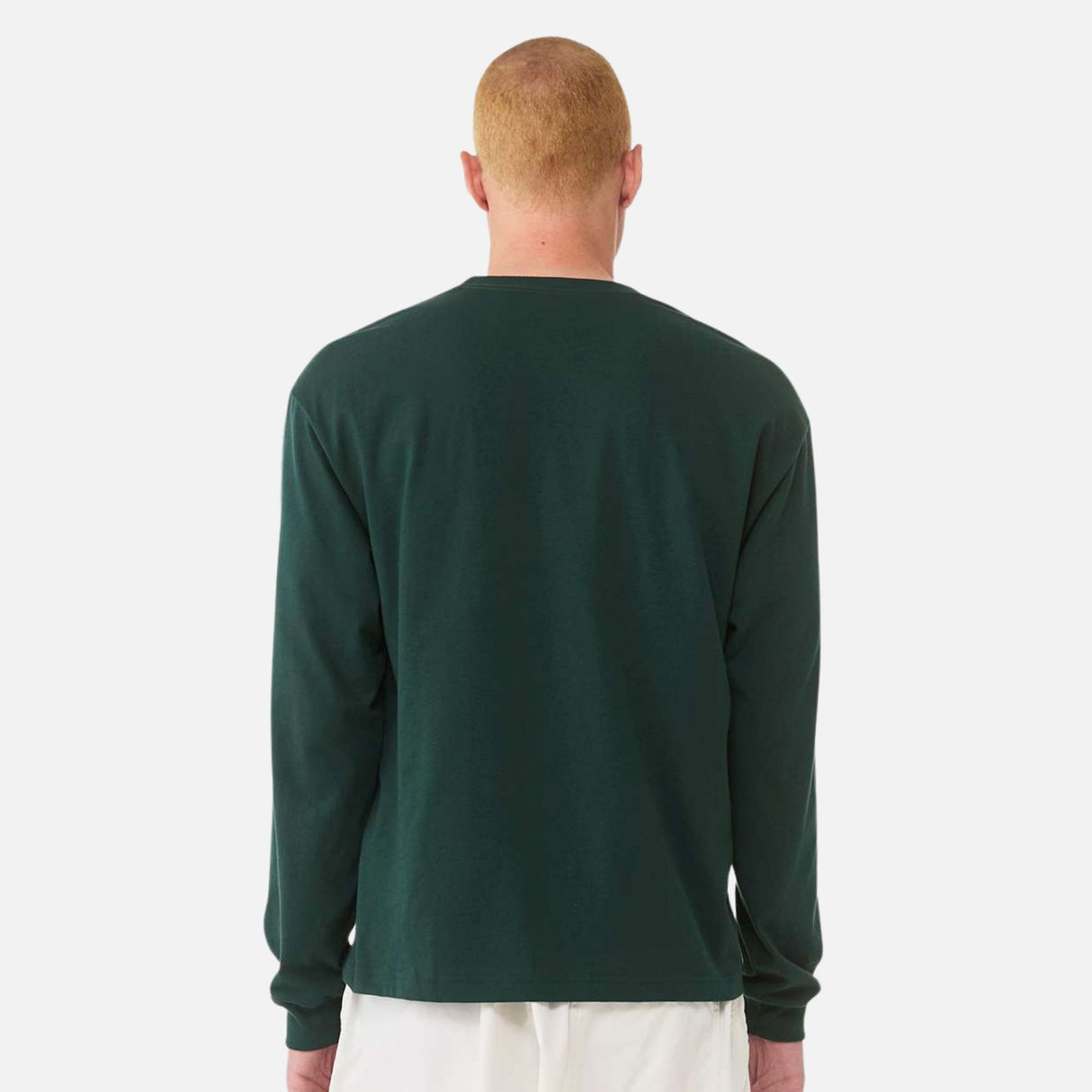 Chandail-manches-longues-Bella-Canvas-S_S-3511-foret-derrière-mannequin