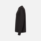 Chandail-manches-longues-unisexe-M&O-3520-noir-côté
