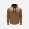 Chandail à capuchon doublé en polaire WRTK, couleur tan, vêtement avec capuche et intérieur chaud pour homme ou femme.
