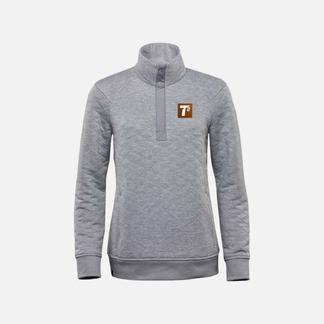 Pull thermique à 1/4 zip pour femme Stormtech, chandail gris en vêtements-chandails, idéal pour le froid.