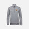 Pull thermique gris à col quarter-zip pour femme de la marque Stormtech, tissu chaud et confortable.