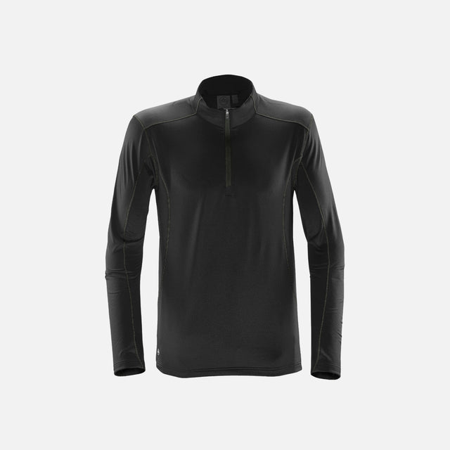 Chandail-quart-zip-homme-TFW1-noir-devant