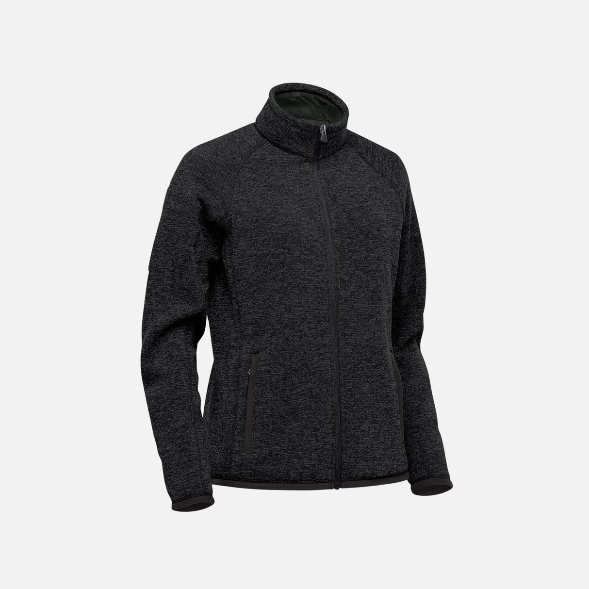 Veste polaire pour femme Stormtech FHZ-1W, noir, avec fermeture éclair, vêtement chaud et confortable.