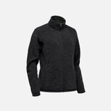 Veste polaire pour femme Stormtech FHZ-1W, noir, avec fermeture éclair, vêtement chaud et confortable.