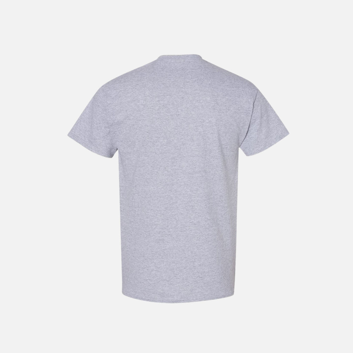 T-shirt à manches courtes en coton épais Gildan gris sport, vêtement confortable pour homme ou femme.