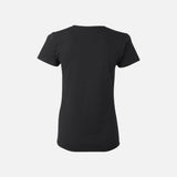 T-shirt à manches courtes Gildan 5000L en coton noir, vêtement de base pour homme.