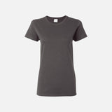 T-shirt à manches courtes Gildan 5000L en coton de couleur charbon, vêtement confortable pour homme.