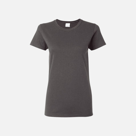 T-shirt à manches courtes Gildan 5000L en coton de couleur charbon, vêtement confortable pour homme.