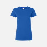 T-shirt à manches courtes Gildan 5000L, en coton royal, vue de face, vêtements décontractés pour homme.