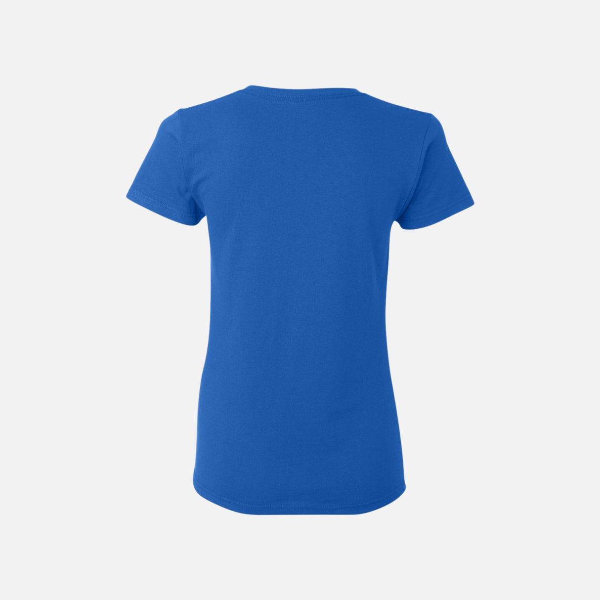 T-shirt à manches courtes Gildan 5000L en coton bleu royal, vêtement casual pour homme ou femme.