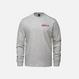 T-shirt à manches longues en coton peigné Canada Sportswear Breeze, gris, doux et confortable, porté sur mannequin.
