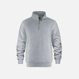 Chandails-ML-zip-Flux-CSW-L00545-gris-chine-athletique-devant