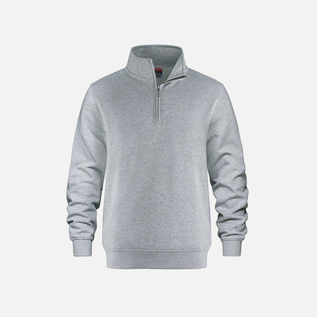 Chandails-ML-zip-Flux-CSW-L00545-gris-chine-athletique-devant