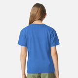 Chandails-enfants-MC-CVC-GILDAN-S_S-64000BCVC-royal-cendre-derrière-mannequin