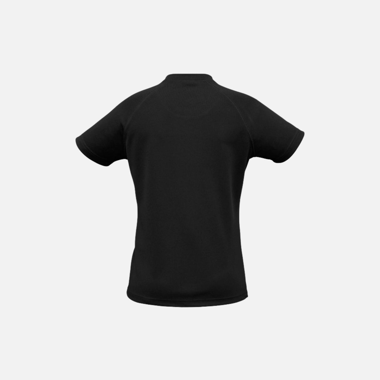 T-shirt femme noir Sprint Biz T301LS léger et respirant, manches courtes, idéal pour le sport et la détente