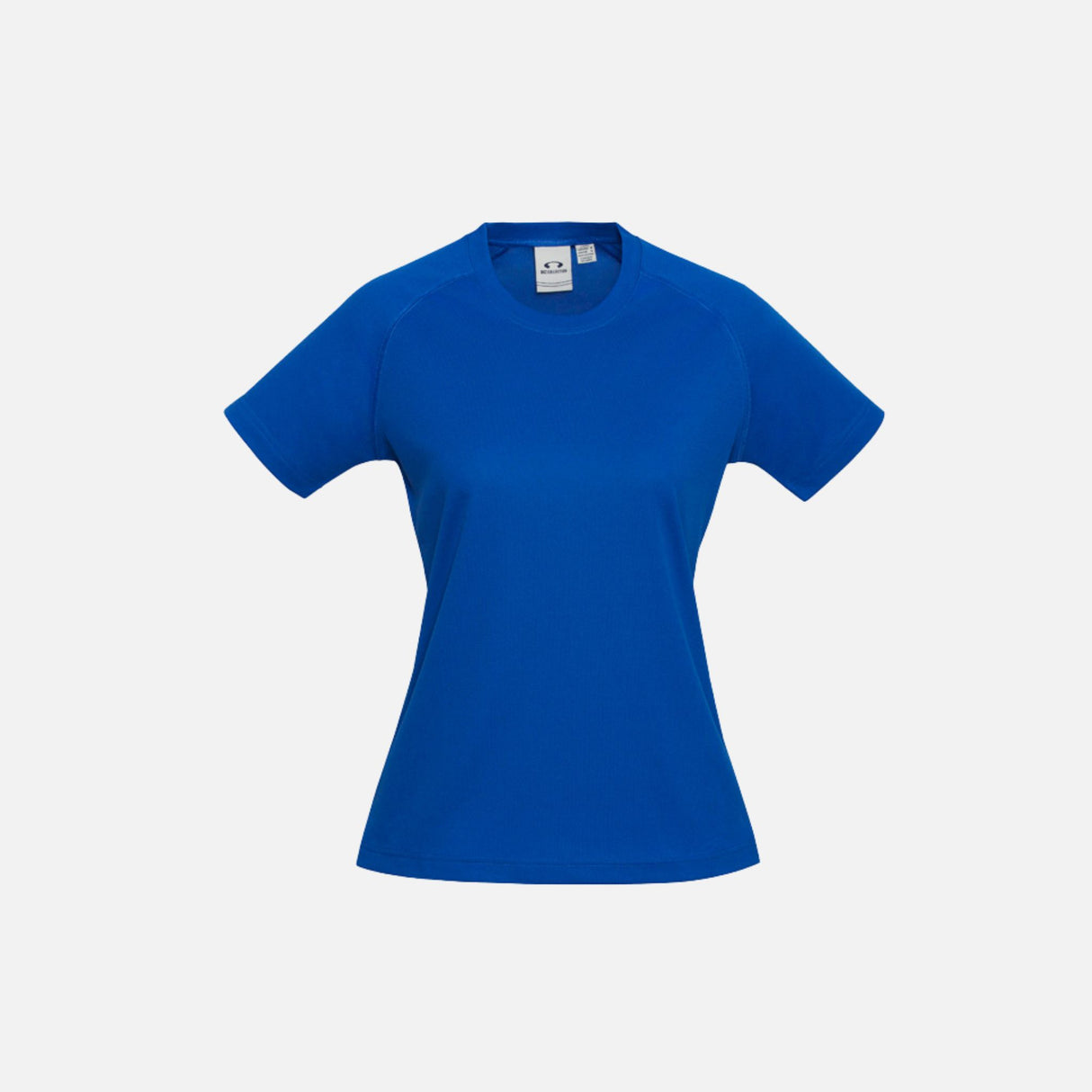 T-shirt femme Biz Sprint T301LS léger et respirant en tissu royal, manches courtes, idéal pour l'entraînement et le sport.
