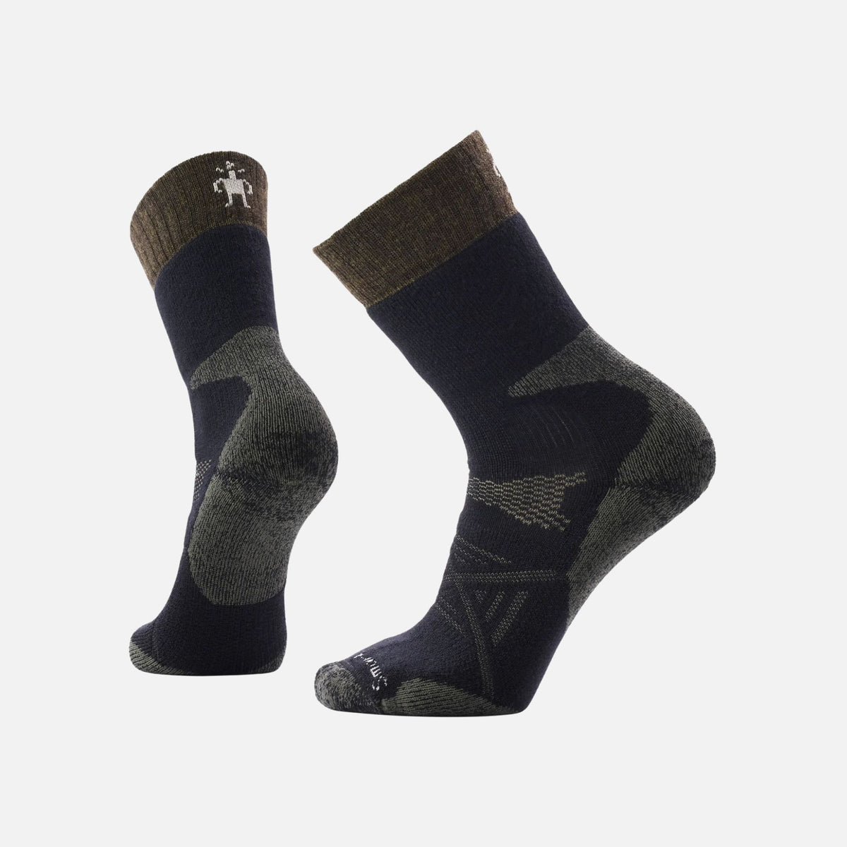 Chaussette de chasse haute Smartwool, noire, épaisse pour chaleur maximale et durabilité lors des activités en plein air.