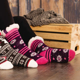 Chaussette-doublees-femme-Pilote_filles-PF503-rose-Lifestyle