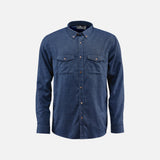 Chemise à manches longues pour homme Stormtech Cambridge marine, vêtement de bureau en tissu léger et élégants.