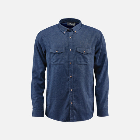 Chemise à manches longues pour homme Stormtech Cambridge marine, vêtement de bureau en tissu léger et élégants.