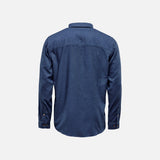 Chemise à manches longues pour homme Stormtech Cambridge en marine, vêtement chemise élégante et confortable.