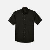 Chemise-MC-Harriton-S_S-M500S-noir-devant