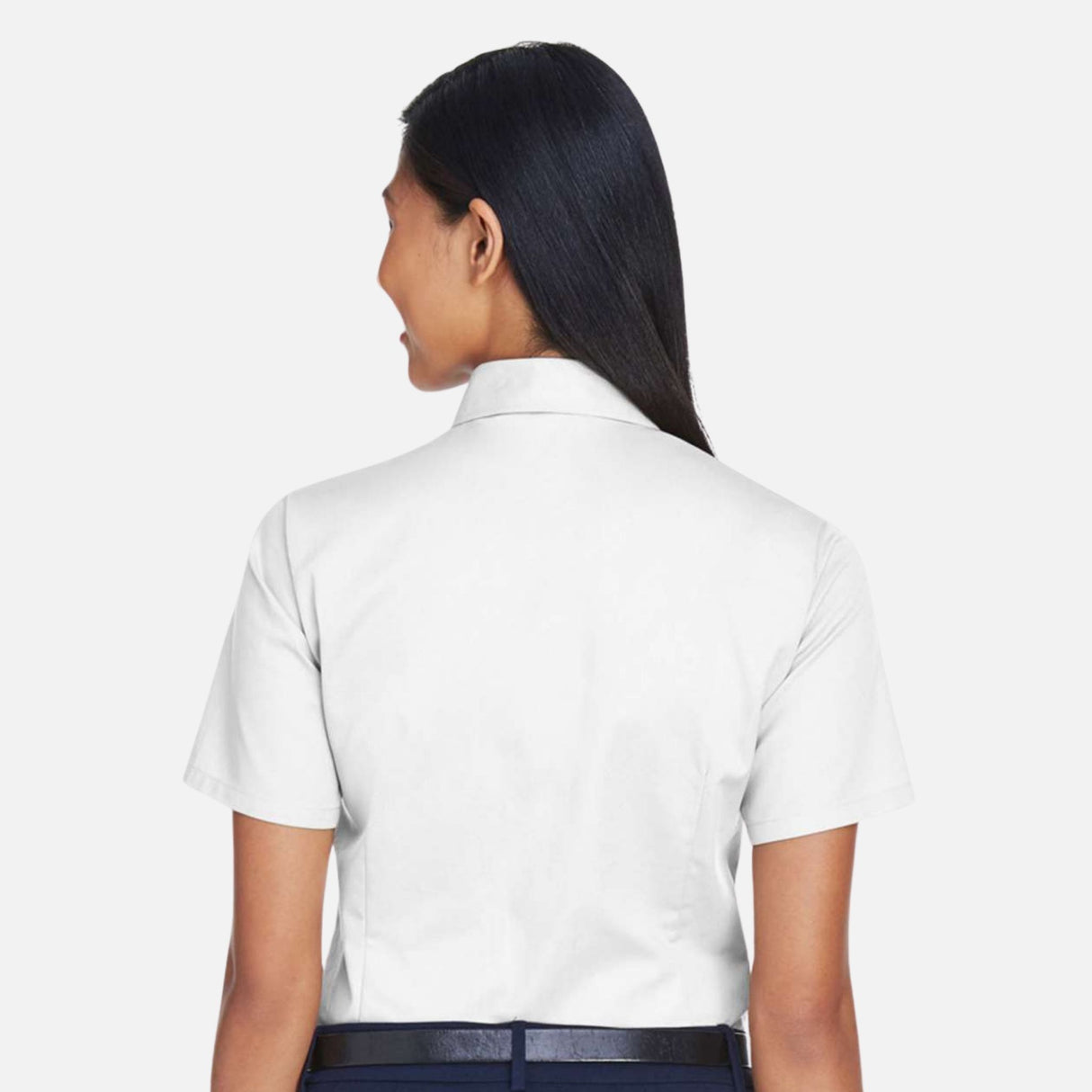 Chemise-MC-Harriton-S_S-M500SW-blanc-derrière-mannequin