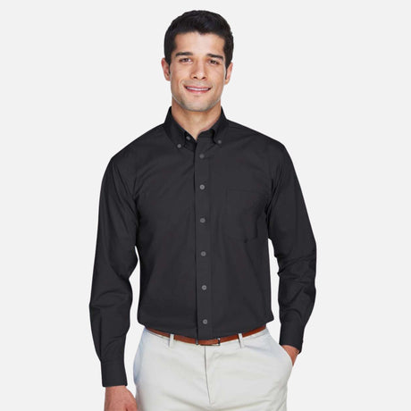 Chemise-ML-Devon_Jones-S_S-D620-noir-devant-mannequin