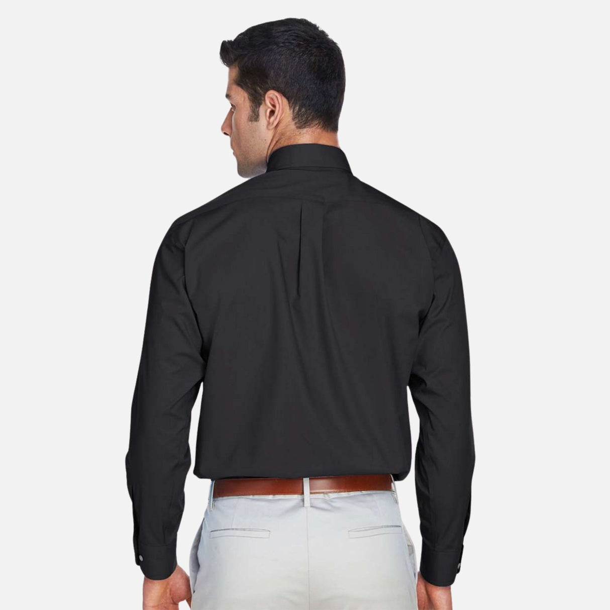 Chemise-ML-Devon_Jones-S_S-D620-noir-derrière-mannequin