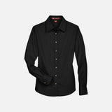 Chemise-ML-Harriton-S_S-M500W-noir-devant