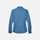 Chemise-ML-Harriton-S_S-M550W-bleu-pale-derrière