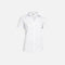 Chemise à manches 3/4 pour femme de la marque Biz, en tissu blanc, vue de face, style élégant et confortable.