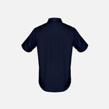 Chemise à manches courtes pour homme Biz S522MS en bleu marine, vêtement chemise corpo pour homme élégant et décontracté