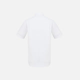 Chemise à manches courtes blanche Biz London pour homme, vêtement de chemise élégant et confortable pour le bureau.