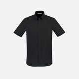 Chemise-manche-courte-homme-Biz-S914MS-noir-devant