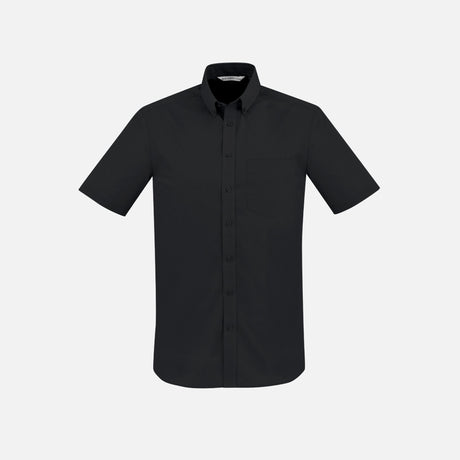 Chemise-manche-courte-homme-Biz-S914MS-noir-devant