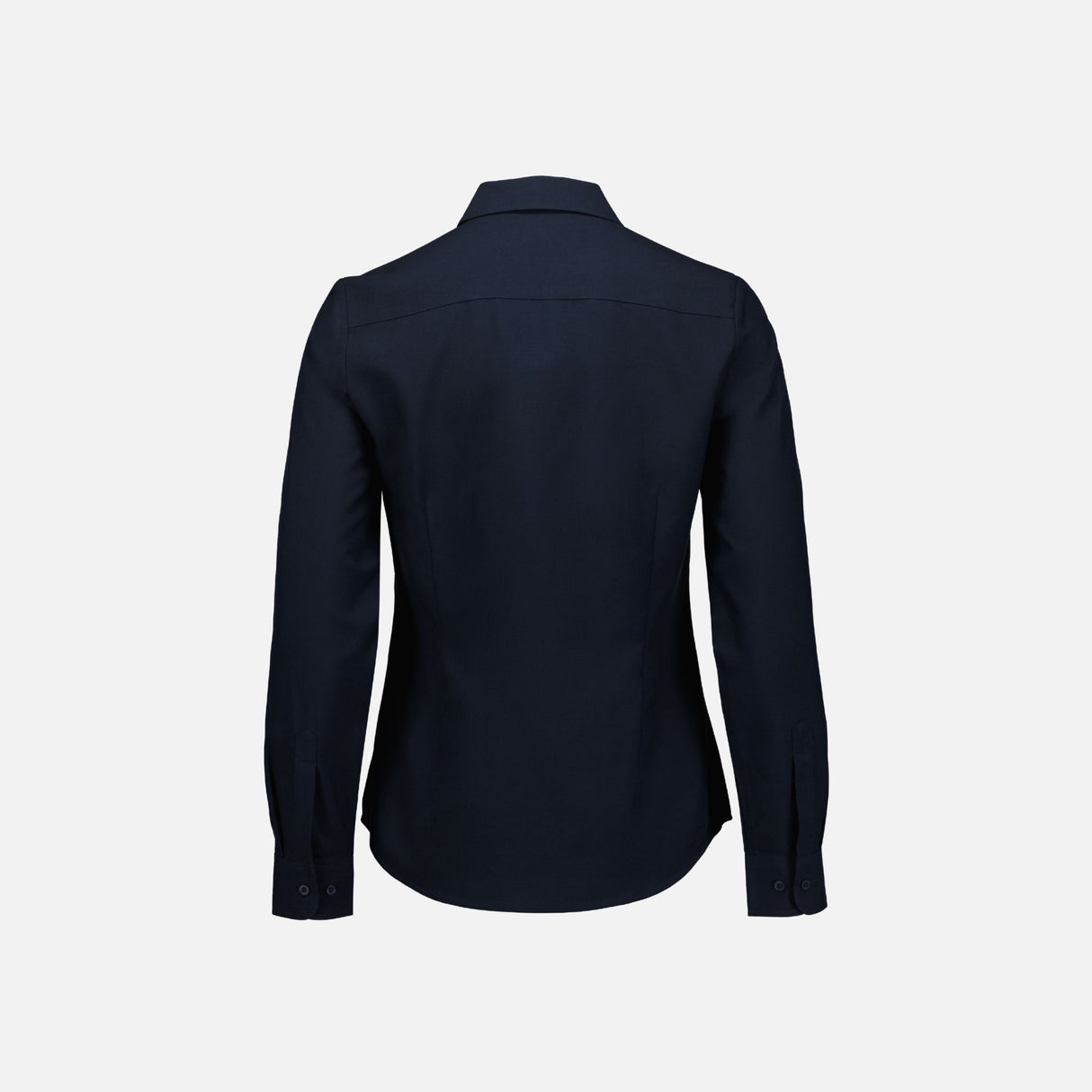 Chemise à manches longues Biz S424LL marine, vêtement pour homme, tissu léger, col classique, détails de couture visibles.
