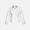 Chemise à manches longues pour femme Biz S522LL blanche, vêtement élégant en tissu léger, style classique et confortable.