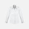 Chemise manches longues pour femme Biz Monaco, blanche, en tissu léger, avec col classique et coupe élégante.