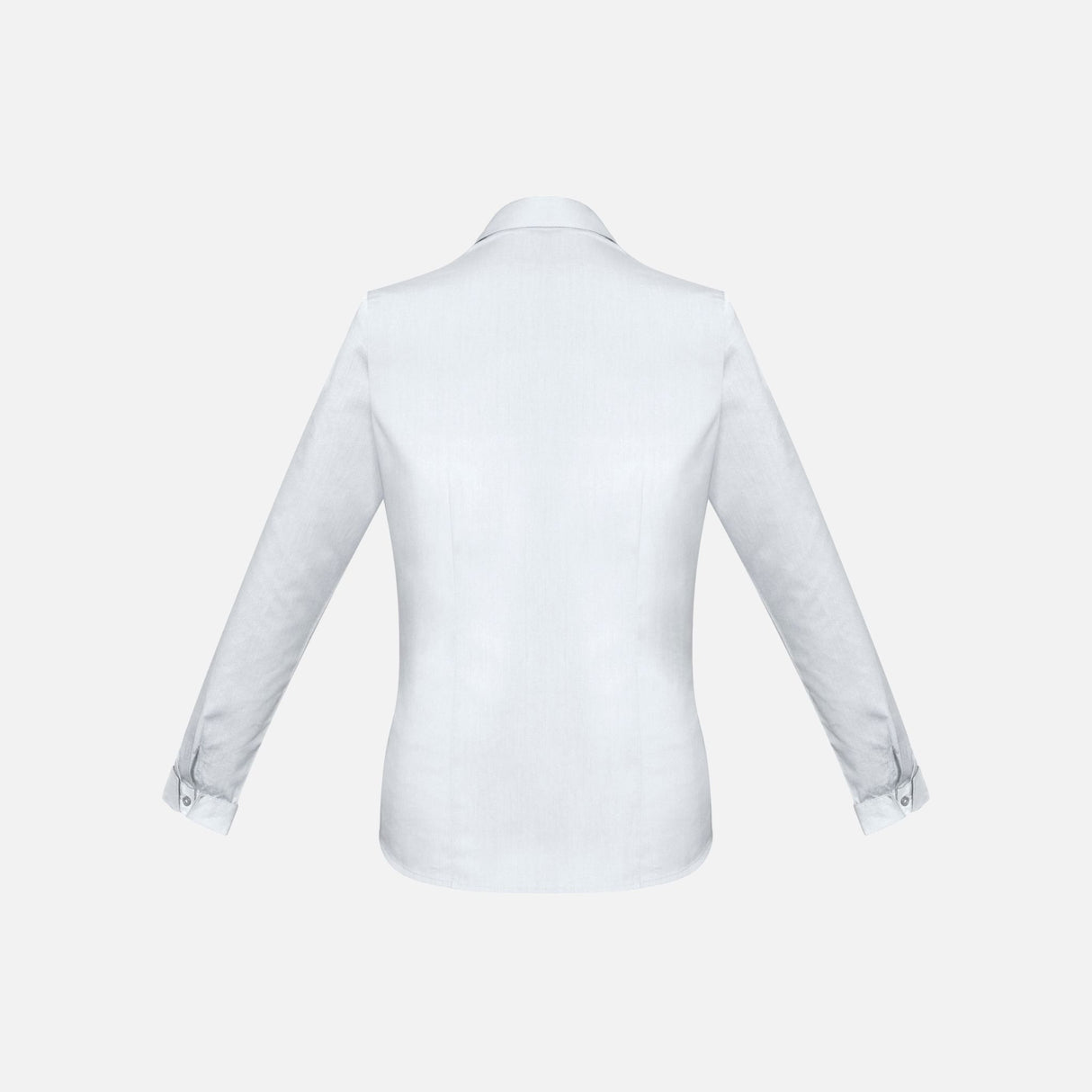 Chemise manches longues pour femme Biz Monaco blanche, tissu léger et élégant, vue de face.
