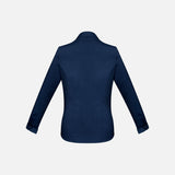 Chemise à manches longues pour femme Biz Monaco, encre, tissu léger et élégant, vue de face.