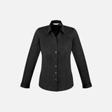 Chemise-manche-longue-femme-Biz-S770LL-noir-devant