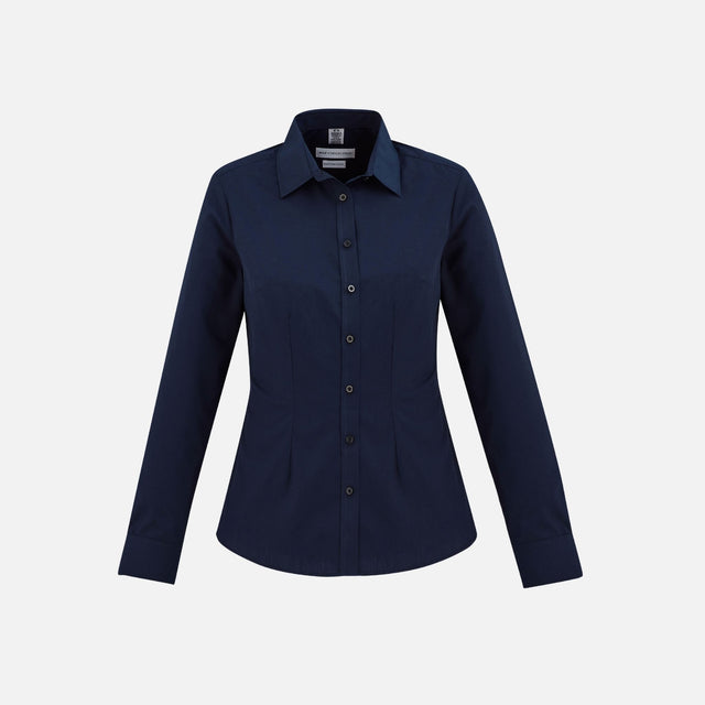 Chemise-manche-longue-femme-Biz-S914LL-marine-devant